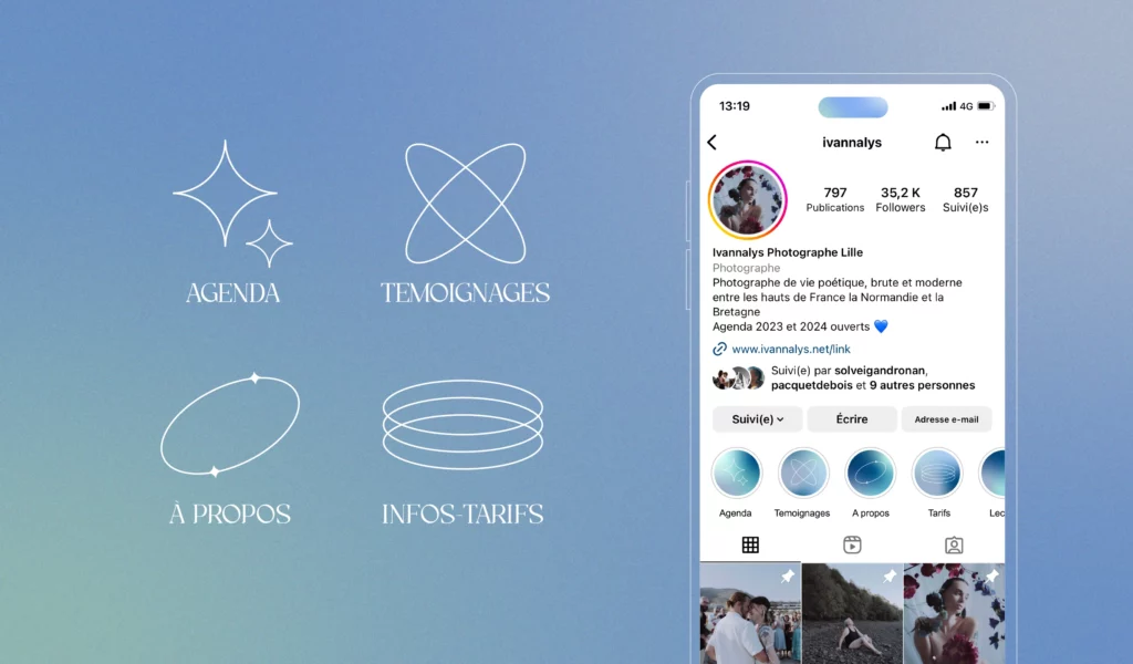 Branding créé par Oversour Studio, studio de branding à Paris et Caen